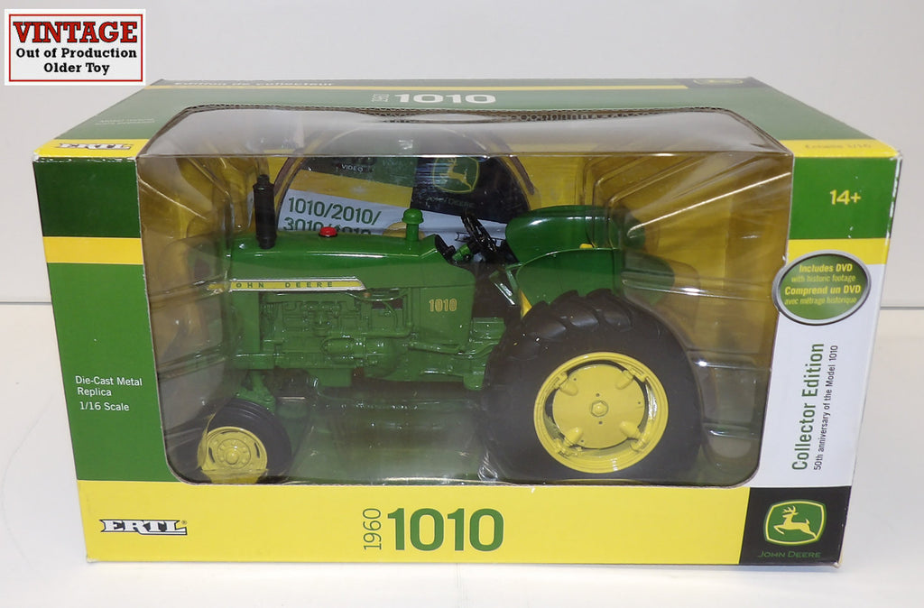 #45165A 1/16 1960 John Deere 1010 Row Crop Utility Tractor with DVD, 50th Anniversary Collector Edition