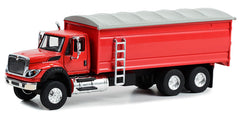 #45180-C 1/64 Red 2022 International WorkStar Grain Truck with Canvas Cover
