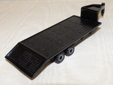 #456512 1/64 Black Gooseneck Flatbed Trailer - No Package