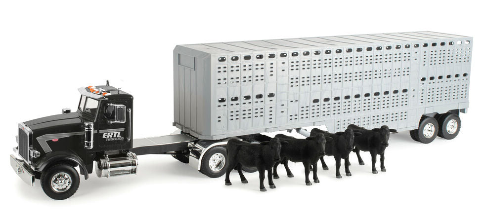 ERTL Big Farm Peterbilt 367 livestock trailer 1/16 scale