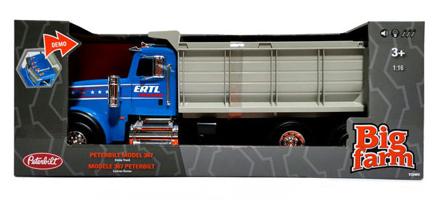 #47602 1/16 Big Farm Peterbilt Model 367 Dump Truck with Lights & Soun ...