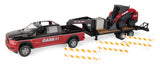 #47638 1/16 Case-IH Ram 3500 & Flatbed Trailer Construction Set