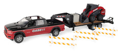 #47638 1/16 Case-IH Ram 3500 & Flatbed Trailer Construction Set