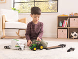 #47679 1/32 John Deere Peterbilt 579 with Lowboy Trailer & John Deere 7290R Tractor