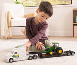 #47679 1/32 John Deere Peterbilt 579 with Lowboy Trailer & John Deere 7290R Tractor