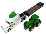 #47679 1/32 John Deere Peterbilt 579 with Lowboy Trailer & John Deere 7290R Tractor