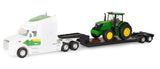 #47679 1/32 John Deere Peterbilt 579 with Lowboy Trailer & John Deere 7290R Tractor