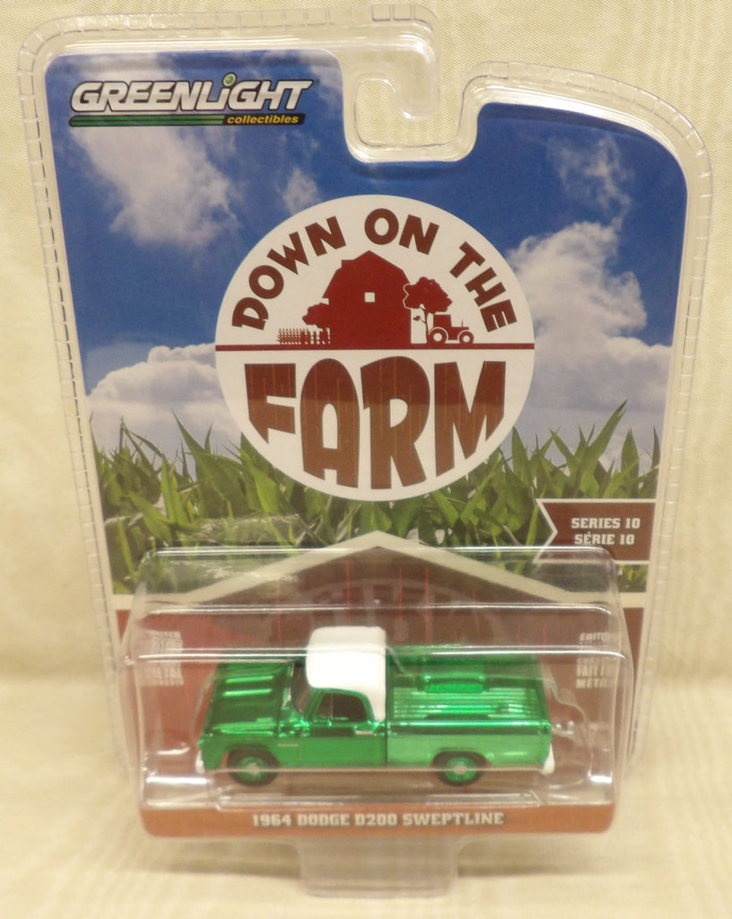 #48100-BC 1/64 Dodge D-200 Sweptline Pickup - Green Chrome Chase Version