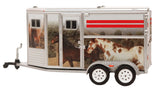 #48110-F 1/64 Horse Trailer with Custom Horse Wrap