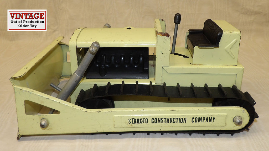#487SC 1/16 Structo Construction Company Crawler with Blade - Used, No Box, AS IS
