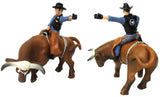 #500248 Brown Bucking Bull & Rider Set