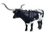 #500272 1/16 Black & White Texas Longhorn Steer