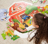 #50615 Busy Barn Shaped Floor Puzzle, 32 piece