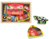 #9279 Wooden Farm Magnets Set