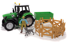 #514BC 1/20 Sheep Farmer & Tractor Playset with Lights & Sound