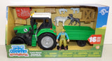 #514SY 1/20 Sheep Farmer & Tractor Playset - Missing Front Left Hub Cap, AS IS