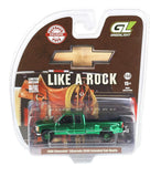 #51586-BC 1/64 1998 Chevrolet Silverado 3500 Extended Cab Dually Pickup - Green Chrome Chase