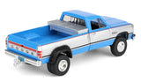 #51663-B 1/64 Blue & Silver 1992 Dodge Ram W-350 Dually Pickup with Toolbox & Blue Gooseneck Flatbed Trailer