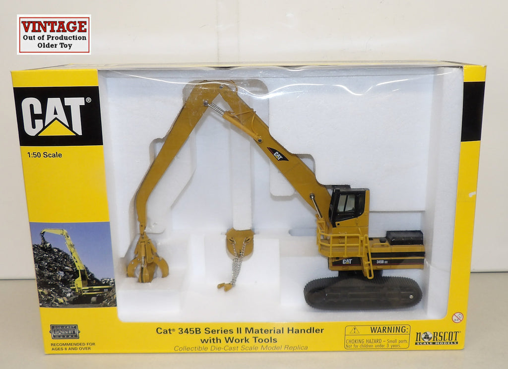 #55080 1/50 Cat 345B Series II Material Handler with Work Tools, Pre-Owned