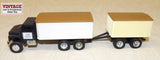 #5543EO 1/64 Black International Grain Truck with Pup Trailer - No Box, AS IS