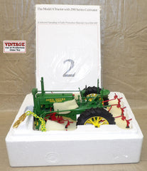 #5633CO 1/16 John Deere Model A Tractor with 290 Series Cultivator, Precision Classics #2 - Repaired, AS IS