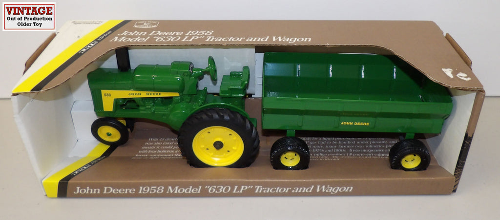 #5759 1/16 John Deere 1958 Model 630 LP Tractor with Flarebox Wagon