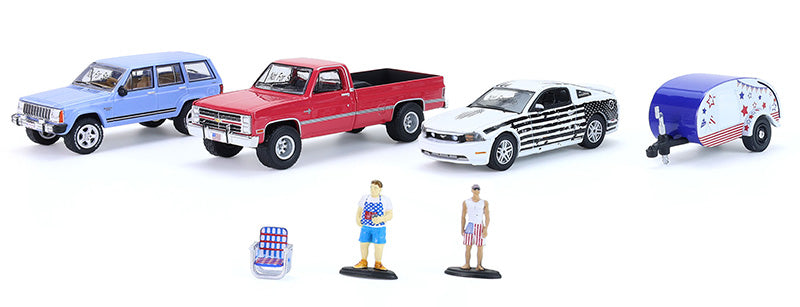 #58058 1/64 Summer Cookout Multi-Car Diorama Set