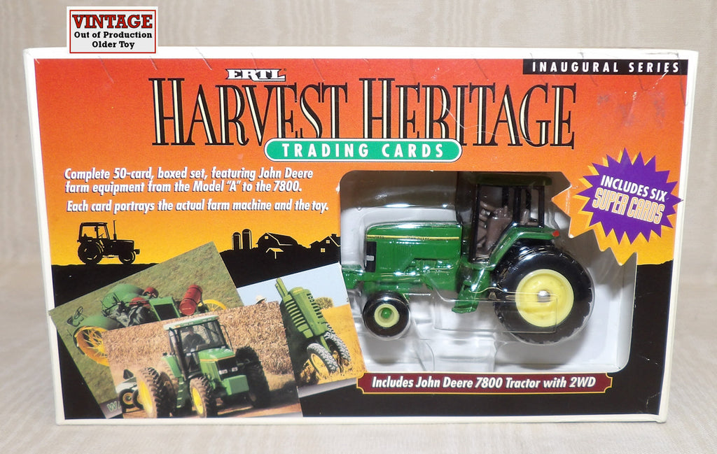 #5808 1/64 Harvest Heritage Trading Cards with John Deere 7800 2WD Tractor