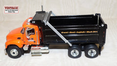 #60-0027 1/64 Orange J & B Supplies Mack Granite Dump Truck - Missing Cylinder