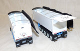 #60-1633 1/64 Wisteria Blue & White Kenworth W900L Day Cab & East Manufacturing Michigan Series 31' and 20' End Dump Trailers
