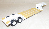 #60-1639 1/64 White & Orange White Western Star 4900 with 36" Vintage Sleeper & Rogers Vintage Lowboy Trailer