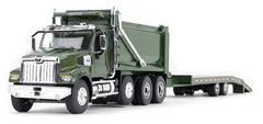 #60-1883 1/64 Green Western Star 49X with Ox Bodies Dump Bed & Beaver Tail Trailer