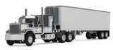 #60-1923 1/64 Black GMC General with 60" Flat Top Sleeper & 40' Vintage Trailer with Reefer