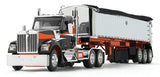 #60-2008 1/64 Black & Orange Kenworth W900 Day Cab & MAC Coal End Dump Trailer