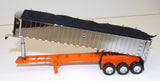 #60-2008 1/64 Black & Orange Kenworth W900 Day Cab & MAC Coal End Dump Trailer