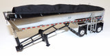 #60-2009 1/64 Blue & Black Kenworth W990 with 76" Mid-Roof Sleeper & MAC Half Round End Dump Trailer