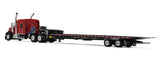 #60-2035 1/64 Viper Red & Black Kenworth W900L with 72" AeroCab Sleeper & Landoll 440B-50CA Traveling Tandem Axle Trailer