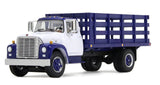 #60-2041 1/64 White & Navy Blue 1970s International Loadstar Stake Truck