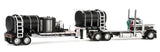 #60-2074 1/64 White & Black Peterbilt 379 Day Cab & DEMCO 42' Liquid Fertilizer Trailer