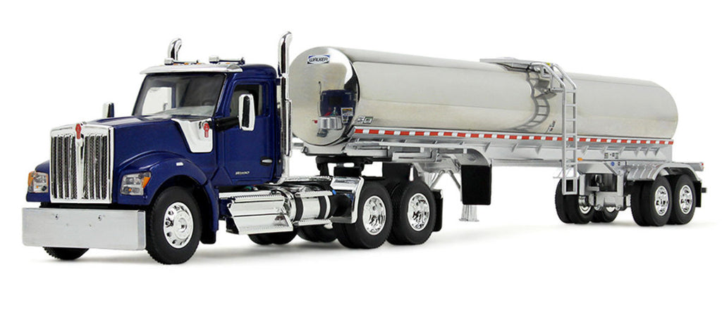 #60-2094 1/64 Viper Blue Kenworth W990 Day Cab with Walker Food Grade Tanker Trailer