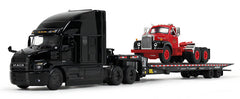 #60-2151 1/64 Mack Anthem Sleeper & Landoll 440B-50CA Traveling Tandem Axle Trailer with Mack B-61 Day Cab Load