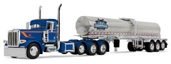 #60-2165 1/64 Finnesgard Trucking Peterbilt Model 389 Tri-Axle Day Cab & Walker Food Grade Tri-Axle Tanker Trailer