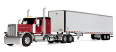 #60-2171 1/64 Legendary Red Peterbilt 589 with 58" Flat Top Sleeper & 53' Utility 4000D-X Composite Smooth Sided Dry Goods Trailer