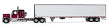 #60-2171 1/64 Legendary Red Peterbilt 589 with 58" Flat Top Sleeper & 53' Utility 4000D-X Composite Smooth Sided Dry Goods Trailer