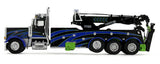 #60-2248 1/64 Black & Blue Peterbilt Model 389 Day Cab with Miller Century Model 1150 Rotator Wrecker