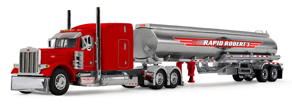 #60-2251 1/64 Rapid Roberts Peterbilt Model 379 with 63" Mid-Roof Sleeper & Heil Fuel Tanker Trailer