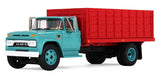 #60-2260 1/64 Turquoise & Red 1963 GMC 4000 Single Axle Grain Truck