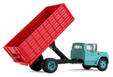 #60-2260 1/64 Turquoise & Red 1963 GMC 4000 Single Axle Grain Truck