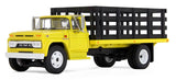 #60-2261 1/64 Bright Yellow 1963 GMC 4000 Single Axle Stake Truck