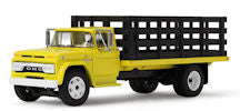 #60-2261 1/64 Bright Yellow 1963 GMC 4000 Single Axle Stake Truck